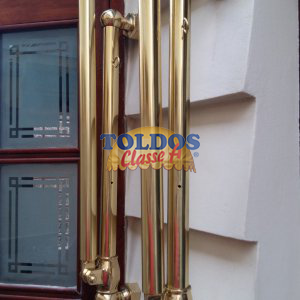 Toldos em Latão Dourado Envernizado